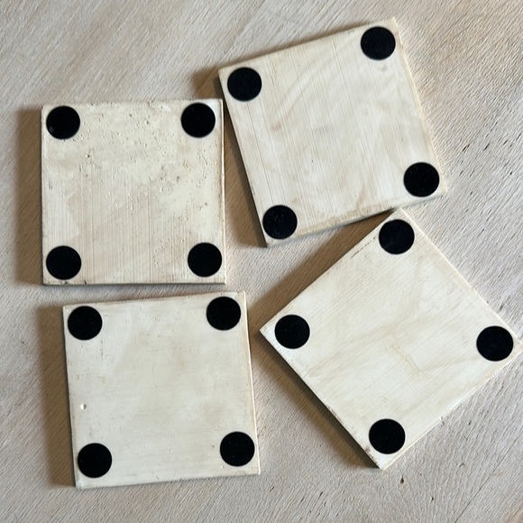 HOME DECOR | Decorative Ceramic Coasters with Floral Design - Picture 4 of 5